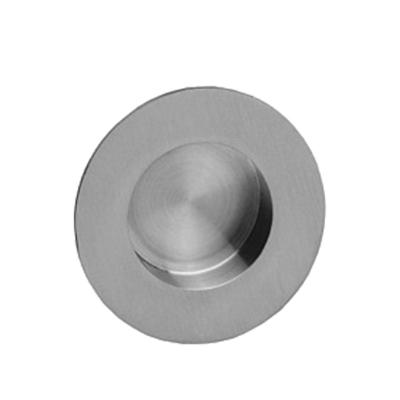 China Modern Round Shape Stainless Steel Embedded Flush Recessed Sliding Door Flush Pull for sale