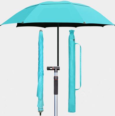 China Minimalist Outdoor Sunshade Arc 2.4m Picnic Beach Oxford Umbrella Tent Fishing Umbrella for sale