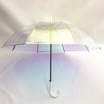 China 23 Inch CLASSIC High Quality Auto Open Colors Transparent Umbrella for sale