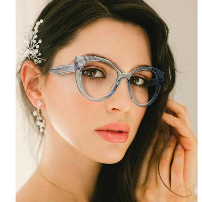 China Bulk Prescription Cat Eyewear Decorations Eyeglass Frames clear eye glass new design from Wholsale for sale