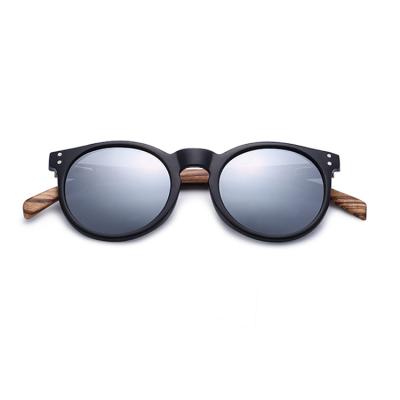 China Fashion Custom Wooden And Round Sunglasses No Minimum Pc Frame Logo Material For Men's Arm Bamboo Sunglasses for sale