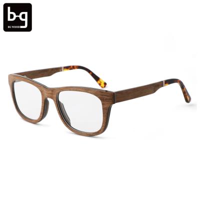 China Wholesale good quality optical wood acetate wooden myopic glasses wooden optical glasses in china for sale