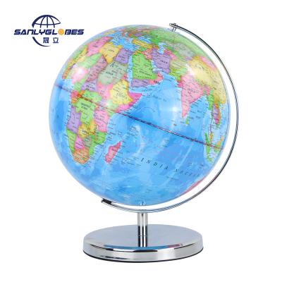 China Education/Gifts/Supermarket Science Education Earth Globe 30cm Height World Globe Arched Globe With Metal Base for sale