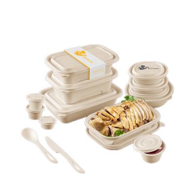 China Biodegradable Disposable Custom Printing Biodegradable Wooden Food Packing Box Salad Bowl Wrapping Paper Bowl Takeaway Food Container for sale