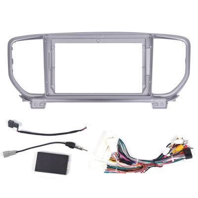 China Brief & Single Color Car GPS Navigation Panel For KIA KX5 2019 9 Inch Stereo Headuint Car Radio Din Frame 2 Panel Panel Fascias Frame for sale