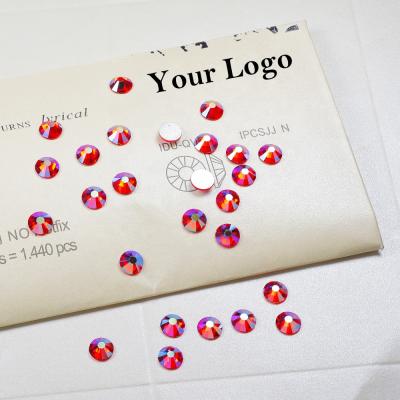 China yantuo factory envelope paper rhinestone eco-friendly glass package with u logo for sale