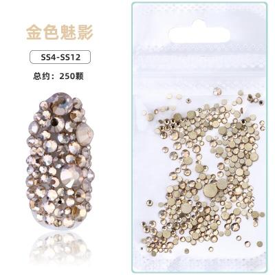 China Eco-friendly Wholesale Mixed Nail Art Decoration Nail Crystal Rhinestone Sizes GSHA 3D For Nail Art for sale