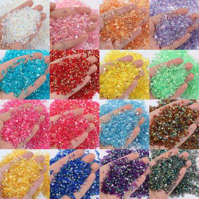 China Eco-friendly Yantuo Factory AB Resin Transparent Bottom Rhinestones In Bulk For Rockers for sale