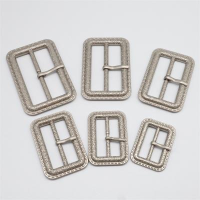 China Textured Triple Textured Garment Accesory Wholesale Different Shape Metal Wire D Ring Buckle For Shoes Bag for sale