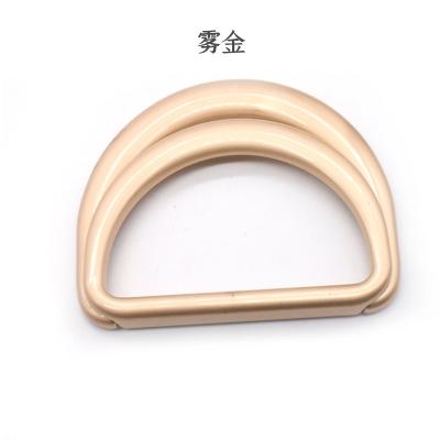 China Factory Price Zinc Alloy Cheap Custom Washable D Shaped Buckle Ring Double Metal D Buckle For Bag And Belt for sale