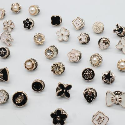 China Custom Manufacturers Washable Metal Zinc Alloy Brass Jeans Button Pins For Jeans for sale