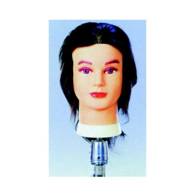 China Convenient Mannequin Head With Real Hair Styling Braid Curly Severed Practice Doll Head for sale