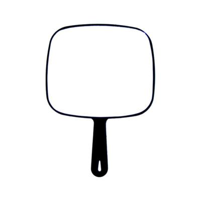 China Wholesale Logo Hand Held Hair Salon Double Sided Customized Mirror for sale