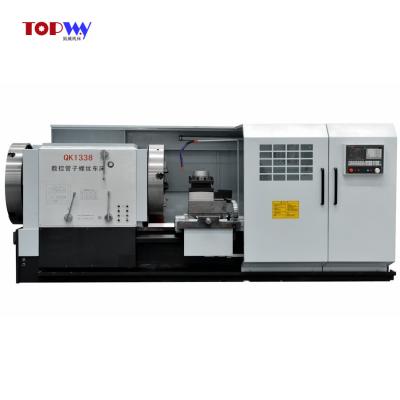 China Lathe 850mm Heavy Duty Horizontal Thread Pipe Threading CNC QK1338 CNC Turning Tools for sale