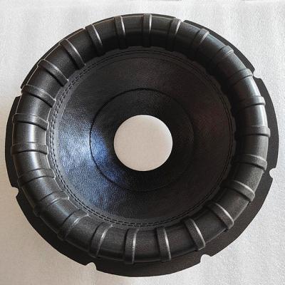 China 12 Inch Unpressed Paper Cone Subwoofer Parts Speaker Parts With Rib Surround 78mm VCID For Car Audio for sale