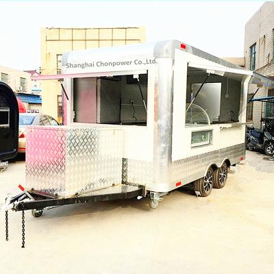 China 2017 new cast iron winery gas griddle mobile food trailer grocery trailer truckfood cabin design with quality guarantee for sale