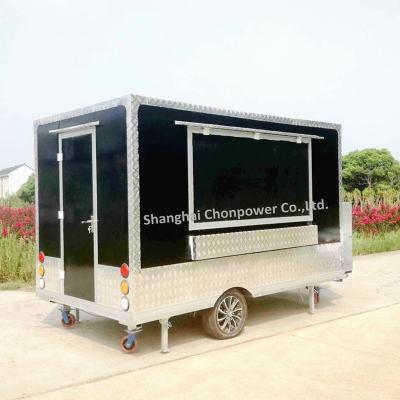 China Best Winery CP-D380210260 Fast Food Truck Street Food Truck Catering Display Mobile Food Van For Promotion for sale