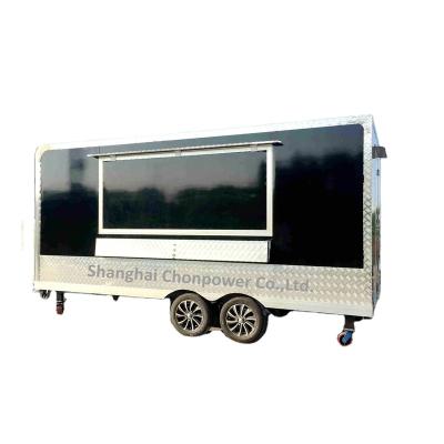 China Winery CP-D580210260 Fruit Trailer Vegetable Catering Truck Fast Mobile Food Snack Van With CE for sale