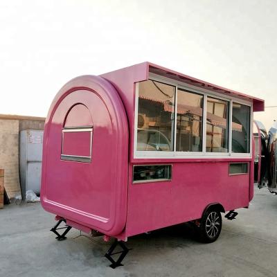 China Winery ice cream food trailer ice cream display beverage food kiosk food manufacturing truck with CE for sale