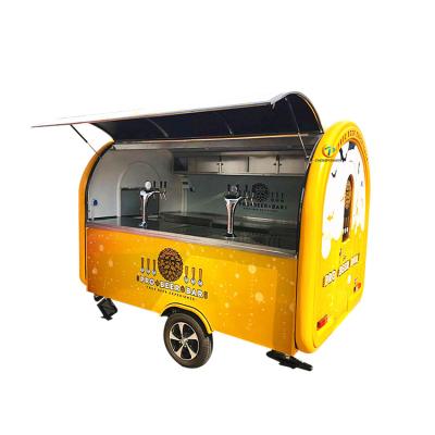 China Mobile Beverage Beer Catering Kiosk Food Burger Trailers Winery Food Truck Sold To Switzerland for sale