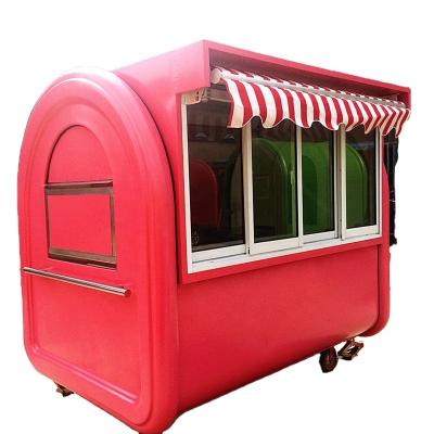 China Vegetable Processing Plant Chonpower Hand Push Food Cart Fruit Booth Beach Beverage Ice Cream Kiosk for sale