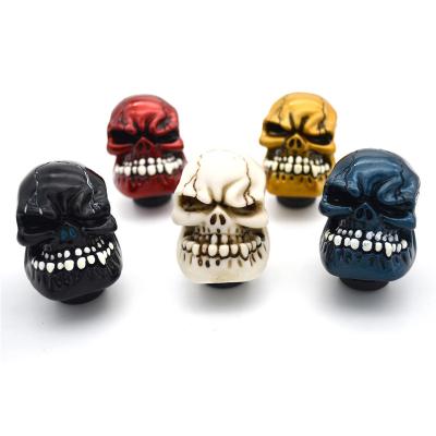 China Suitable Skeleton Gear Shift Knob 5 Gear Shift Knob Dust Leather Cover Automotive Parts Gear Shift Handball for sale