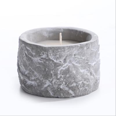 China Wholesale Eco-friendly Hot Selling Creative Multiple Designs Assorted Candles In Cement Jar for sale