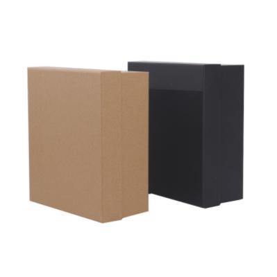 China Recycled Materials Wholesale Kraft Paper Boxes For Gift Wrapping Cloth And Shoes Packaging for sale