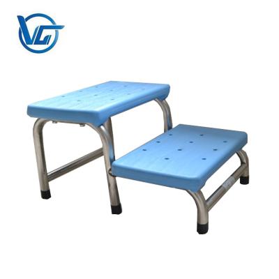 China Comfortable Hospital Step Stool Two Layers Patient Portable Footrest for sale