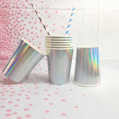 China New Wholesale Best-selling Disposable Customize Heat Insulation Cups Holographic Paper Cup for sale