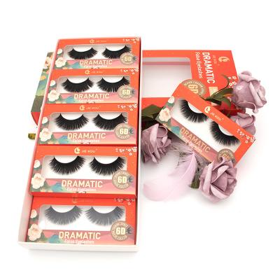 China Dramatic False Eyelashes Long Natural Fluffy 6D Eyelashes Can Be Reused Many Times for sale