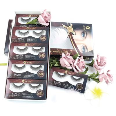 China JIE KOU Long Natural False Eyelashes Wholesale Handmade 3D5D6D Mink Dramatic False Eyelashes for sale