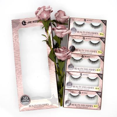 China Natural Long New 5D 3D Silk Lashes 25mm 18-20mm Lashes Dramatic Lashes With Wrapping False Eyelashes for sale