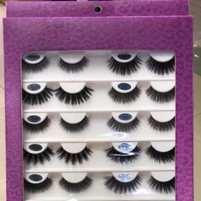 China Full natural long eyelashes strip lashes boxes lashbox packaging 3d 6d mink lashes jie kou 16pairs/set for sale