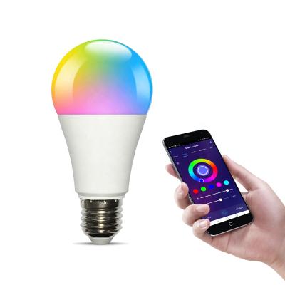 China Tuya Google home Alexa RGB+CW 9W 7W e26 e27 b22 smart wifi dimmable bombilla smart home smart bulb Tuya Google color for sale