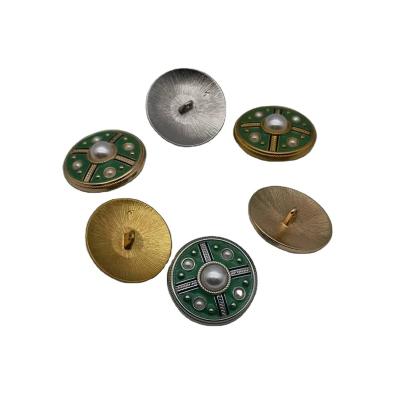 China Viable Engraved Logo Dome Buttons Sewing Buttons Button Jeans Brand for sale