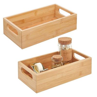 China China Modern High Quality Small Decorative Food Storage Rectangle Craft Wooden Box for sale