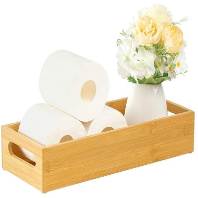 China China Factory Supply Custom Wooden Bath Storage Craft Small Stash Wooden Tissue Box for sale