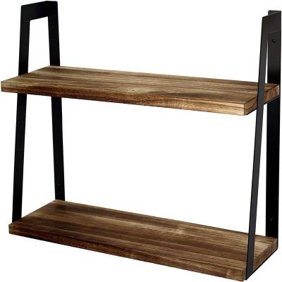 China Custom High Quality Storage Book Display Wall Mounted Wooden Shelves For Living Room for sale