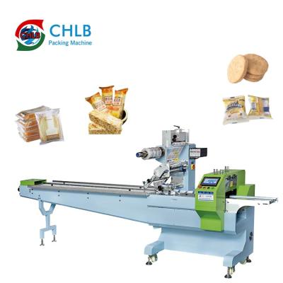 China Automatic Bread Pie Food Original Full Servo Flow Packing Machine Price for sale