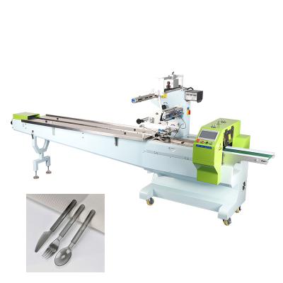 China Food China Manufacturer Spoon Fork Knife Flowing Machinery Wrapping Machine for sale