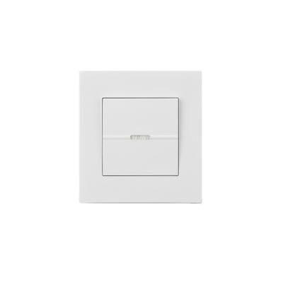 China AULMO UK STANDARD SAFE WHITE HEAVY DUTY FIREPROOF PC 1 GANG 1WAY WALL SWITCH for sale