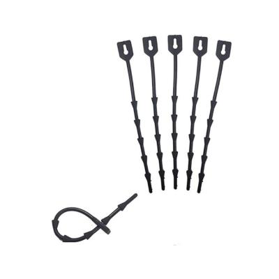 China Adjustable Black 17.0cm *1.5cm PVC Climbup Plant Clip For Beans Sweet Peas Tomatoes Cucumbers 17.0cm *1.5cm D: 0.37mm for sale