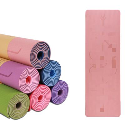 China Factory Durable Hot Selling Exercise Equipment Gym Custom Professional Non Slip Eco-Friendly High Density Non Slip Yoga Mat for sale