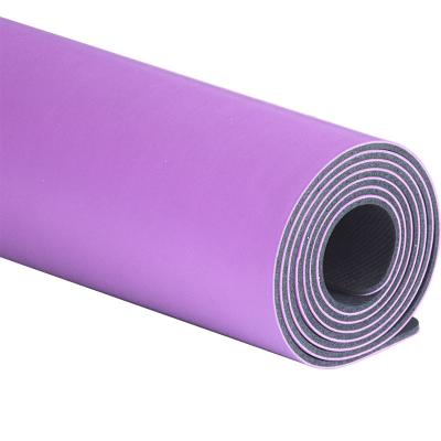 China Durable Eco Friendly Print Non Slip Custom PU Yoga Mats With Natural Rubber For Gym for sale