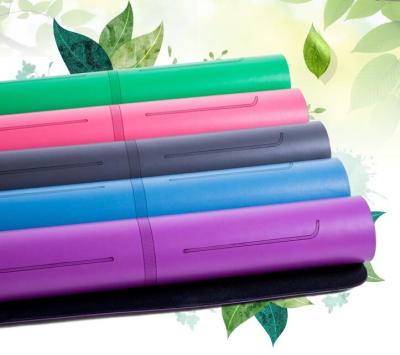 China Supplier Eco Friendly Custom Manufacturer Durable Anti Slip Natural Rubber PU Yoga Mat For Women for sale