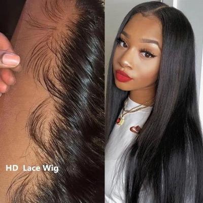 China Curly 13X4 Curly Brazilian Hair Wig Cuticle Aligned 13*4&4*4 5X5 Grade 12 A Lace Up 100% Transparent Mink Virgin Hair Raw Brazilian Lace Wig for sale