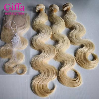 China 4/27 Curl Grade 6A Hair Curly Bundles And Closures Set 2X6 6X6 7X7 13*6 Honey Blond Burmese Raw Hair Wet Wavy Bundles And Closures for sale