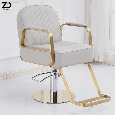 China Modern Popular Barber Shop Equipment Styling Luxury Barber Chairs Beauty Styling Chair Modern Salon Furniture for sale