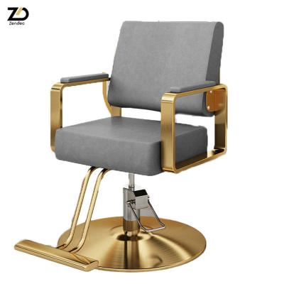 China Modern Simple Modern Hairdressing Barber Chair Lifting Barber Shop Styling Chair Haircut Chair for sale